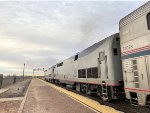 P42 # 48 and 29 as power for Amtrak Train # 4 at Winslow Station